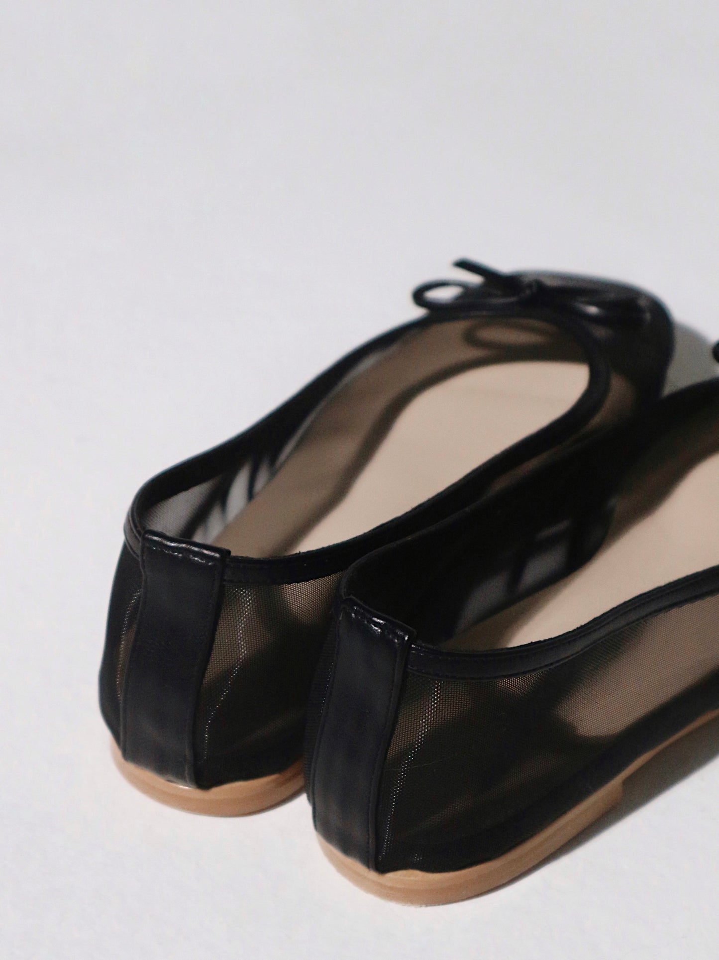 Bebe Mesh Flats in Black