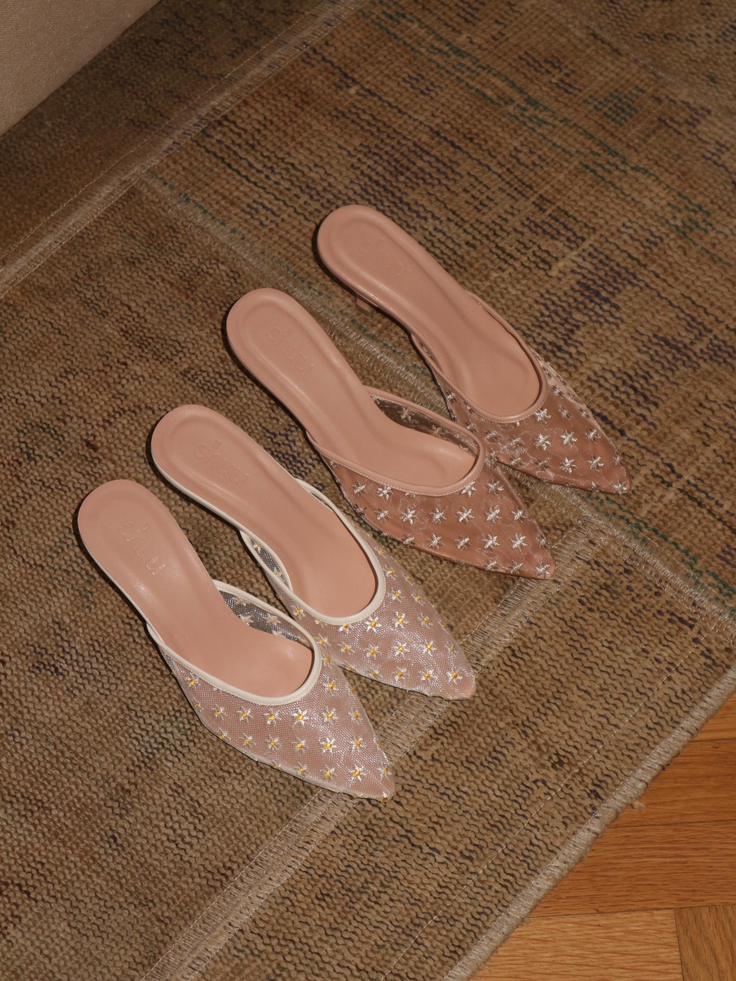 Cosette Heels in Peony