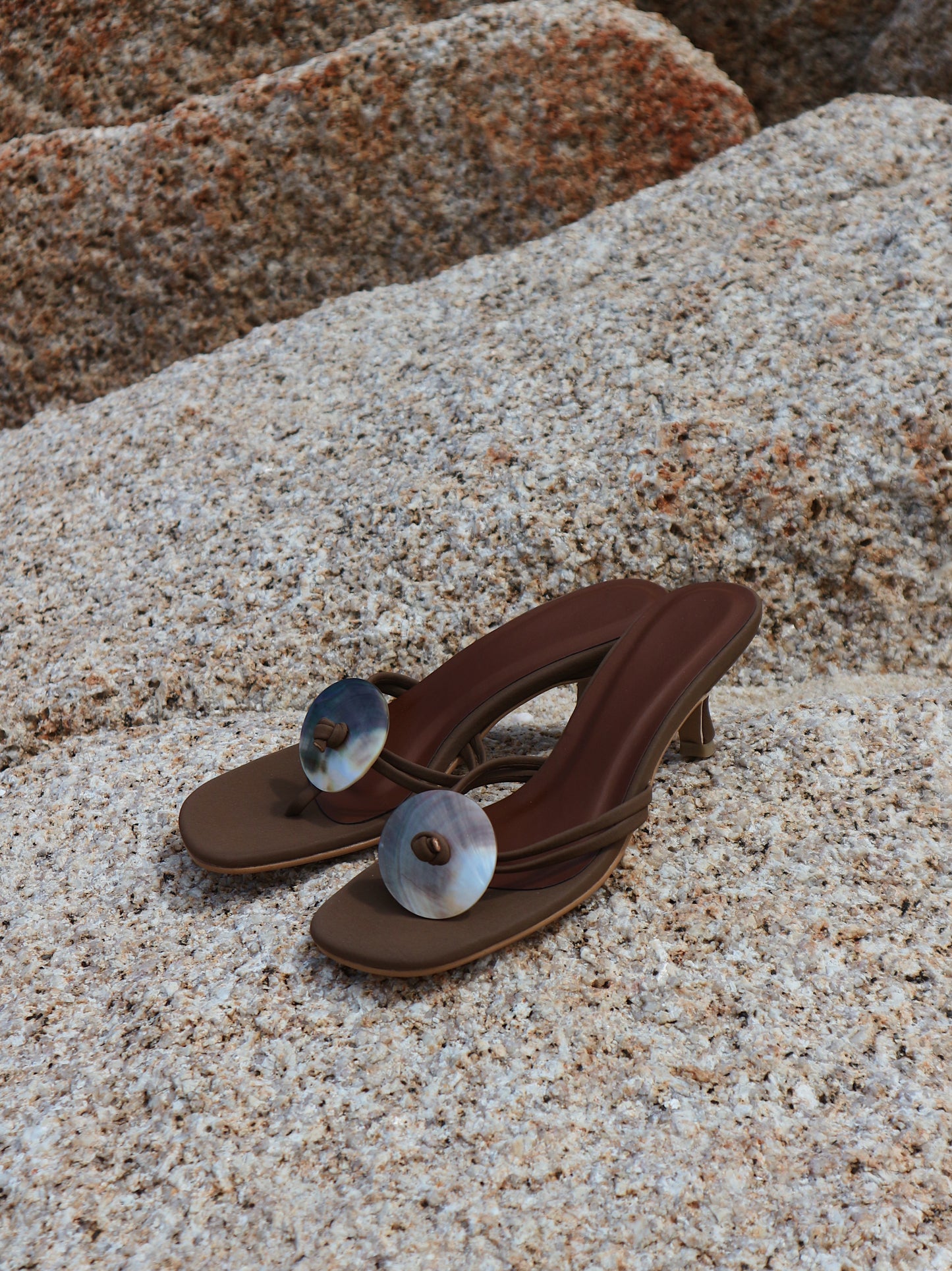 Isla Heels in Wood