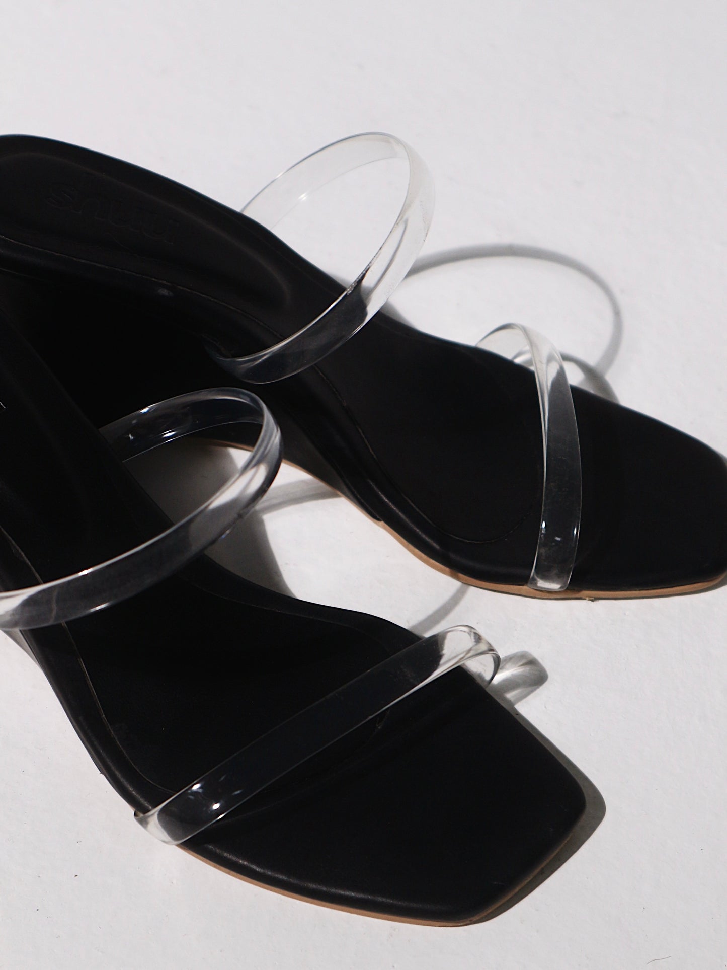 Alba Wedge Mules in Black