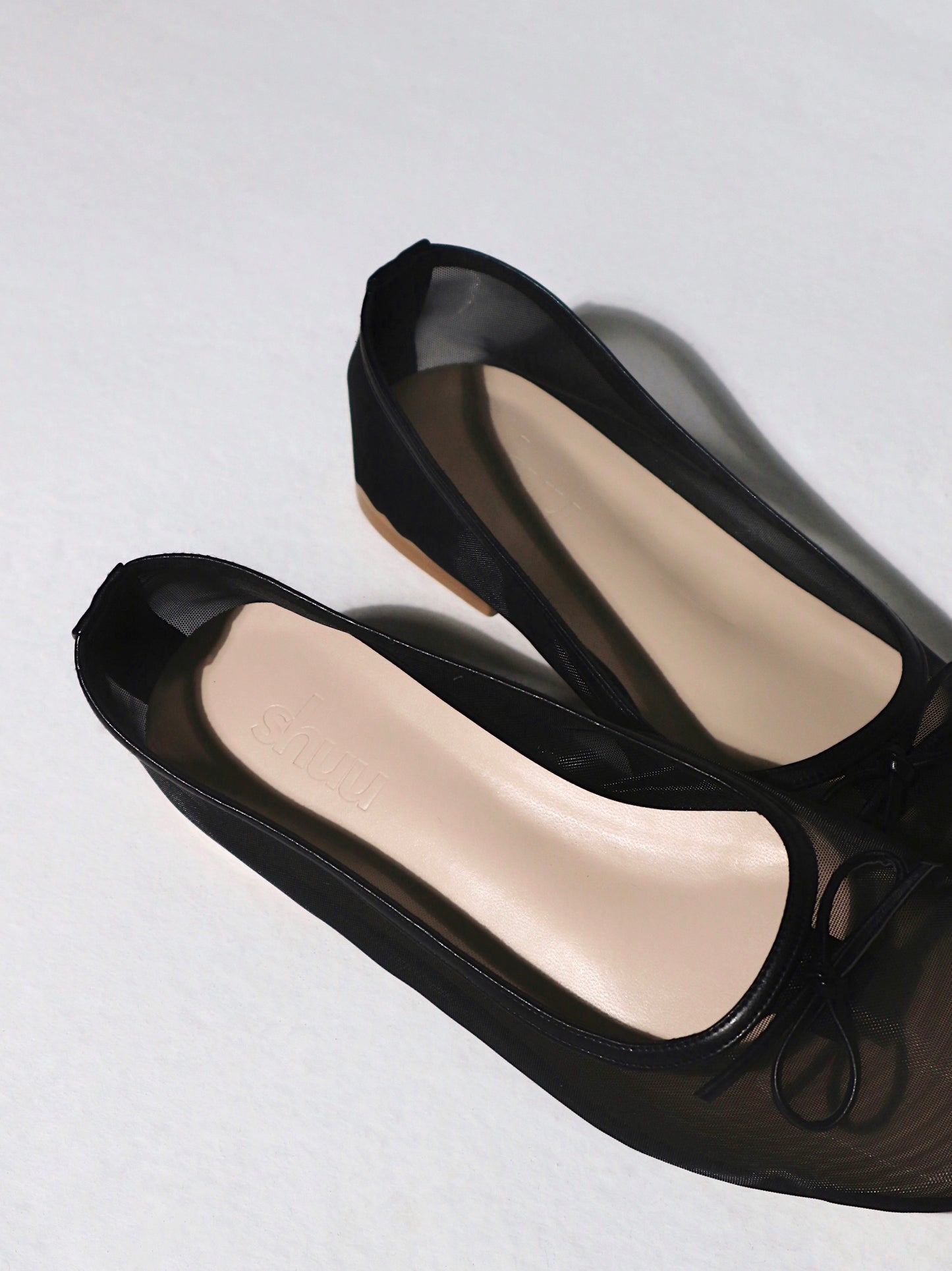 Bebe Mesh Flats in Black