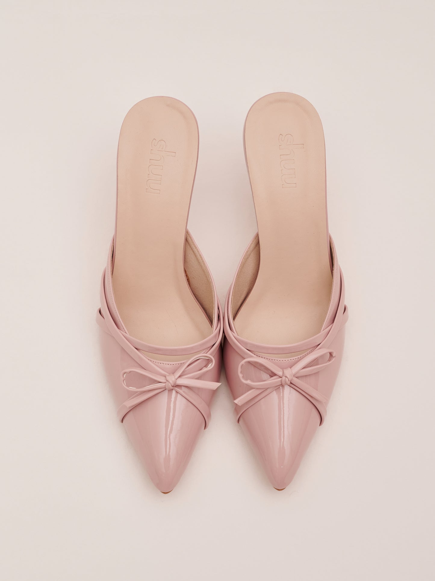 Lucie Pointy Heels in Blush