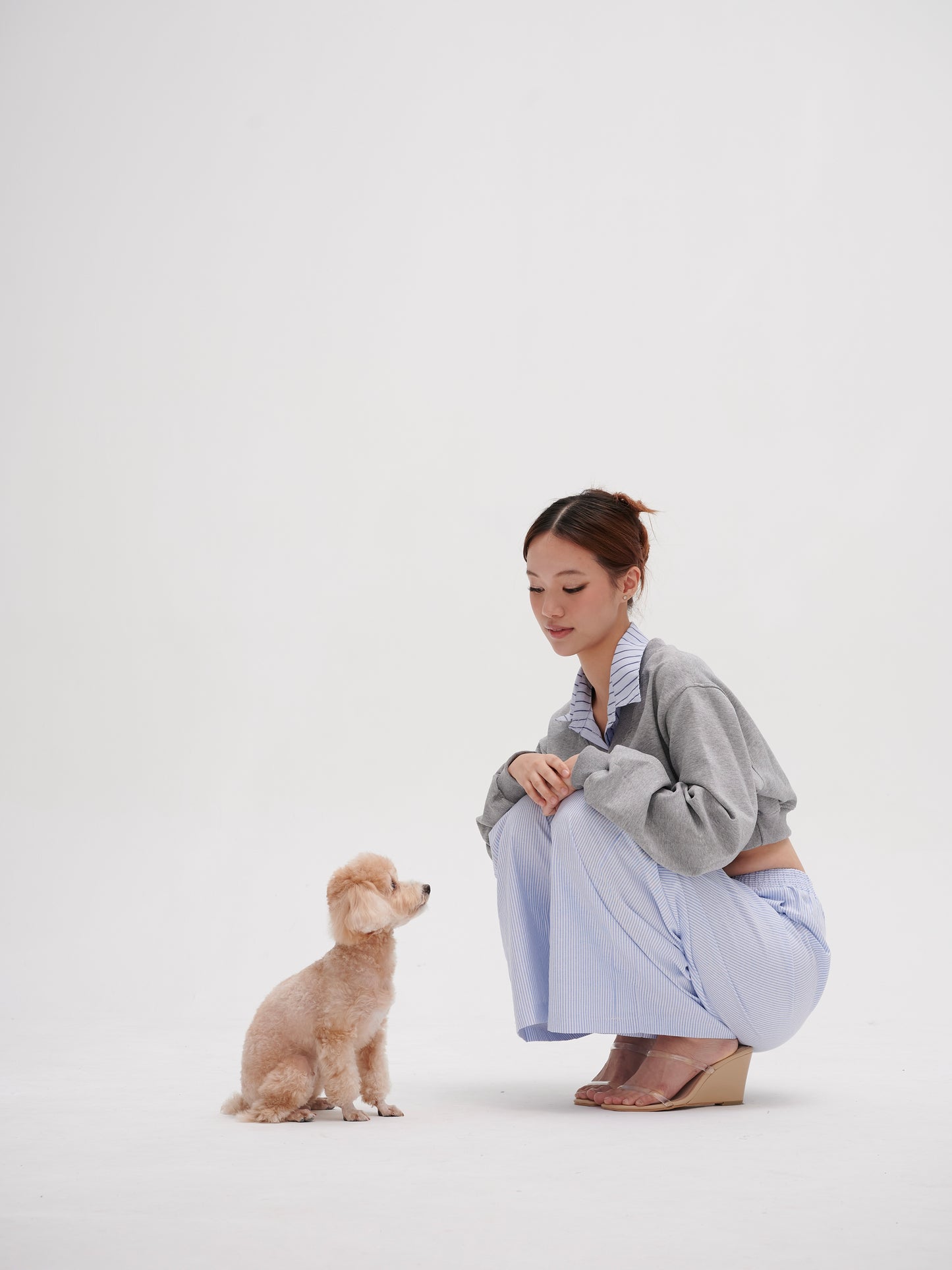 Alba Wedge Mules in Latte