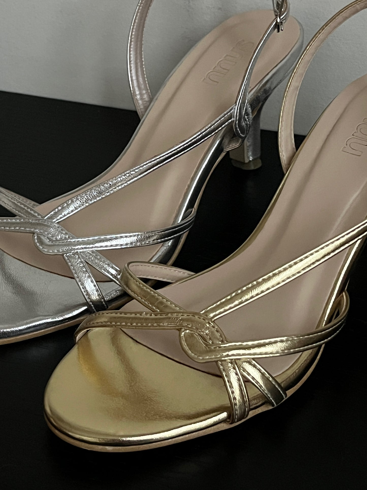 Lexie Metallic Heels in Luck