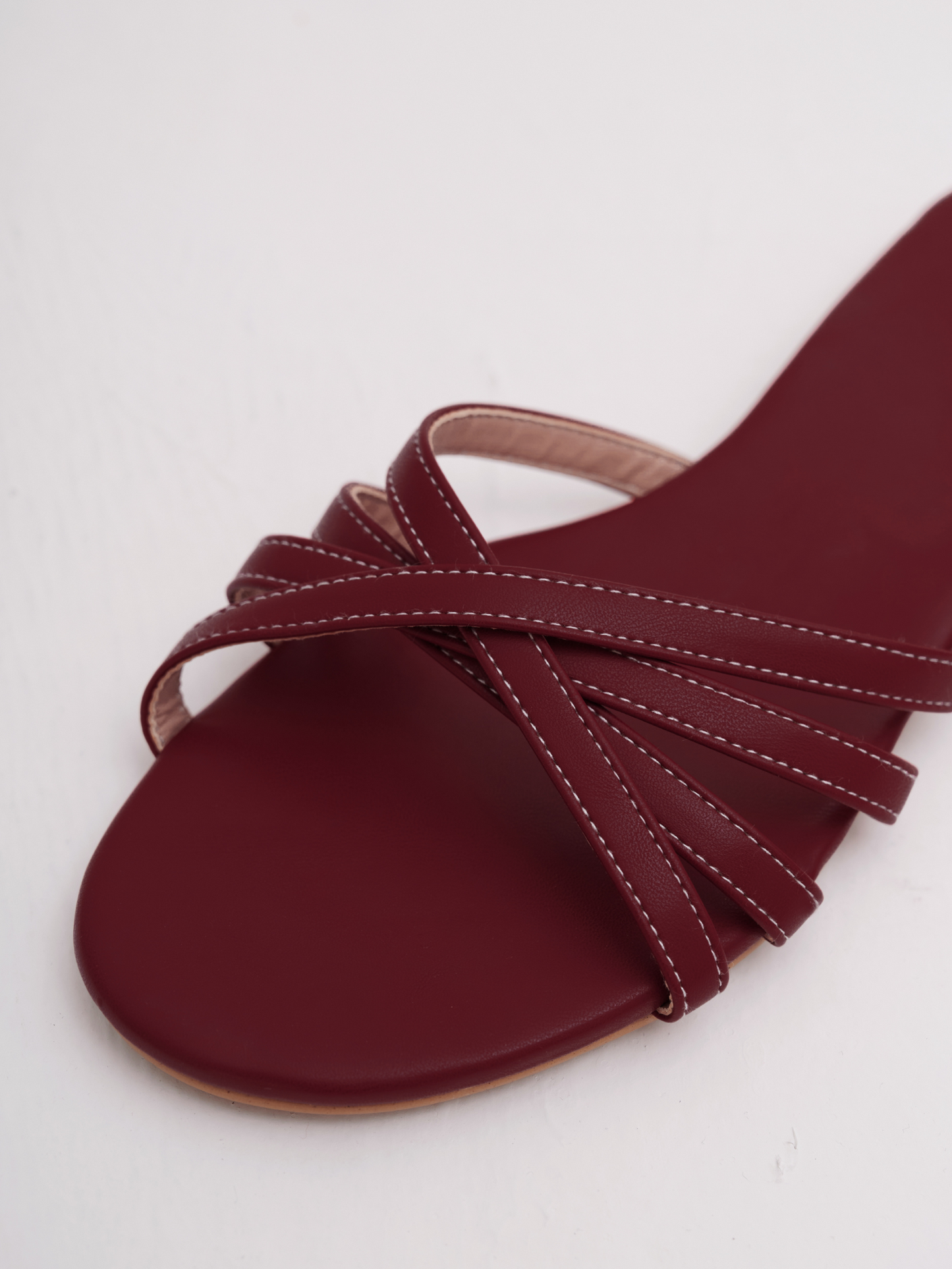 Donna Flat Sandals in Pomegranate