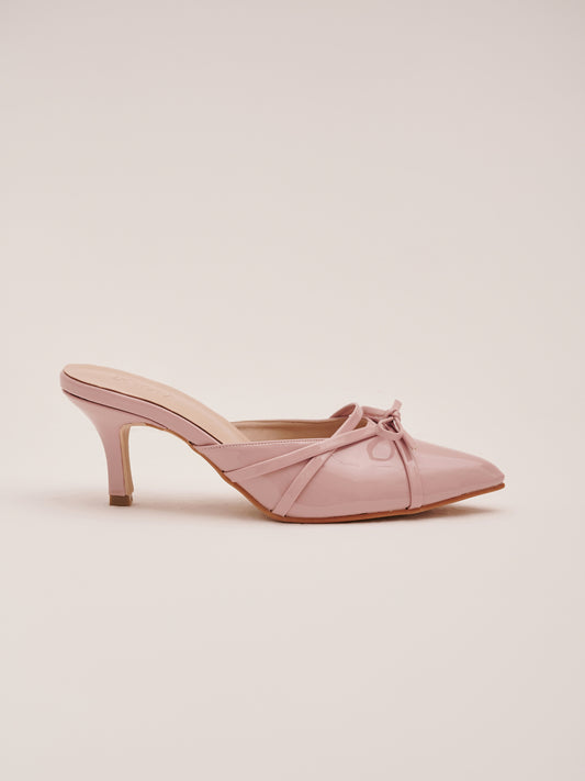 Lucie Pointy Heels in Blush