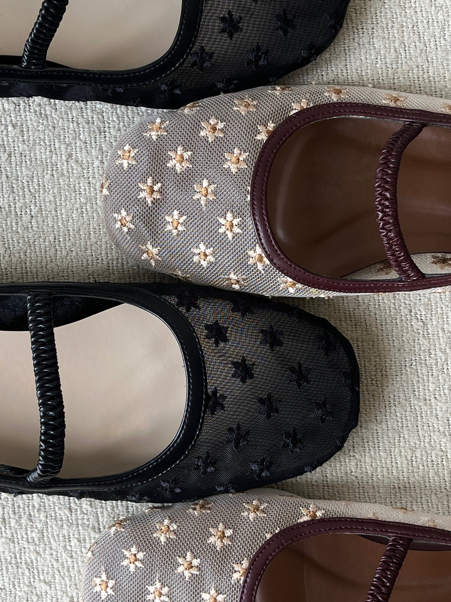 Cosette Flats in Black Petunia