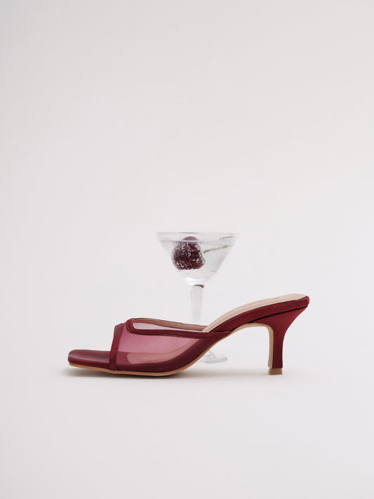 Brigette 2.0 Heels in Cherry