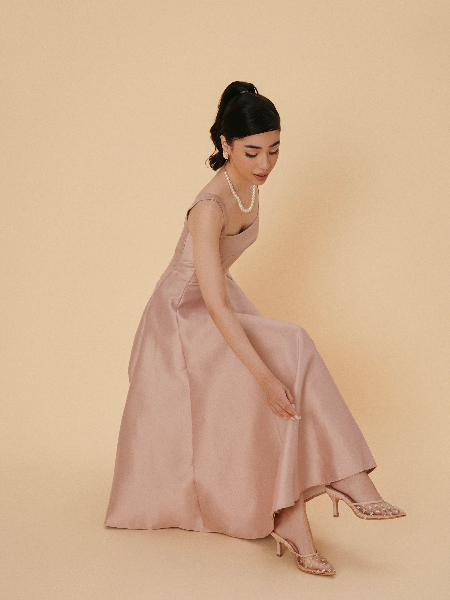 Cosette Heels in Peony