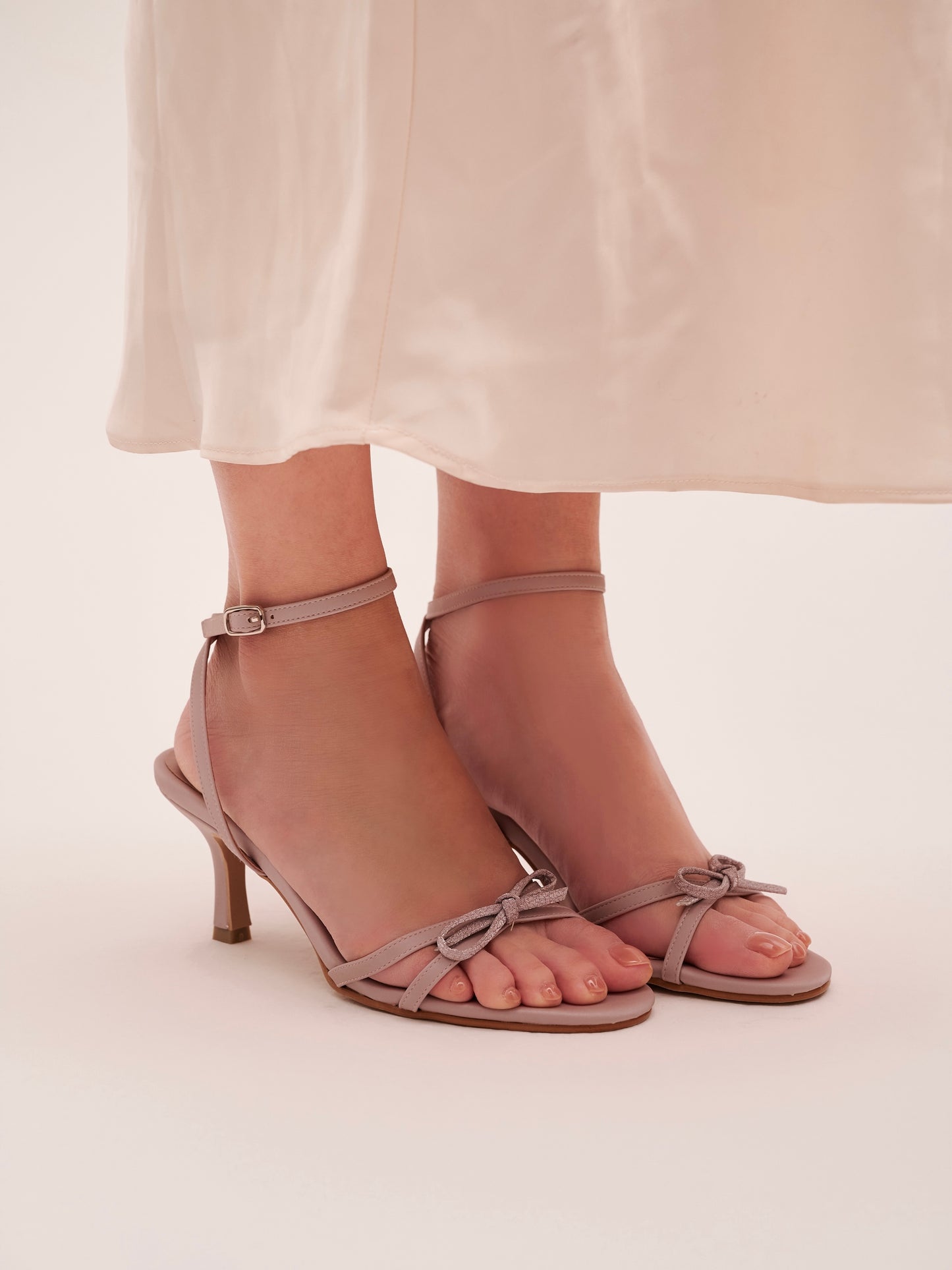 Dottie Strappy Heels in Blush