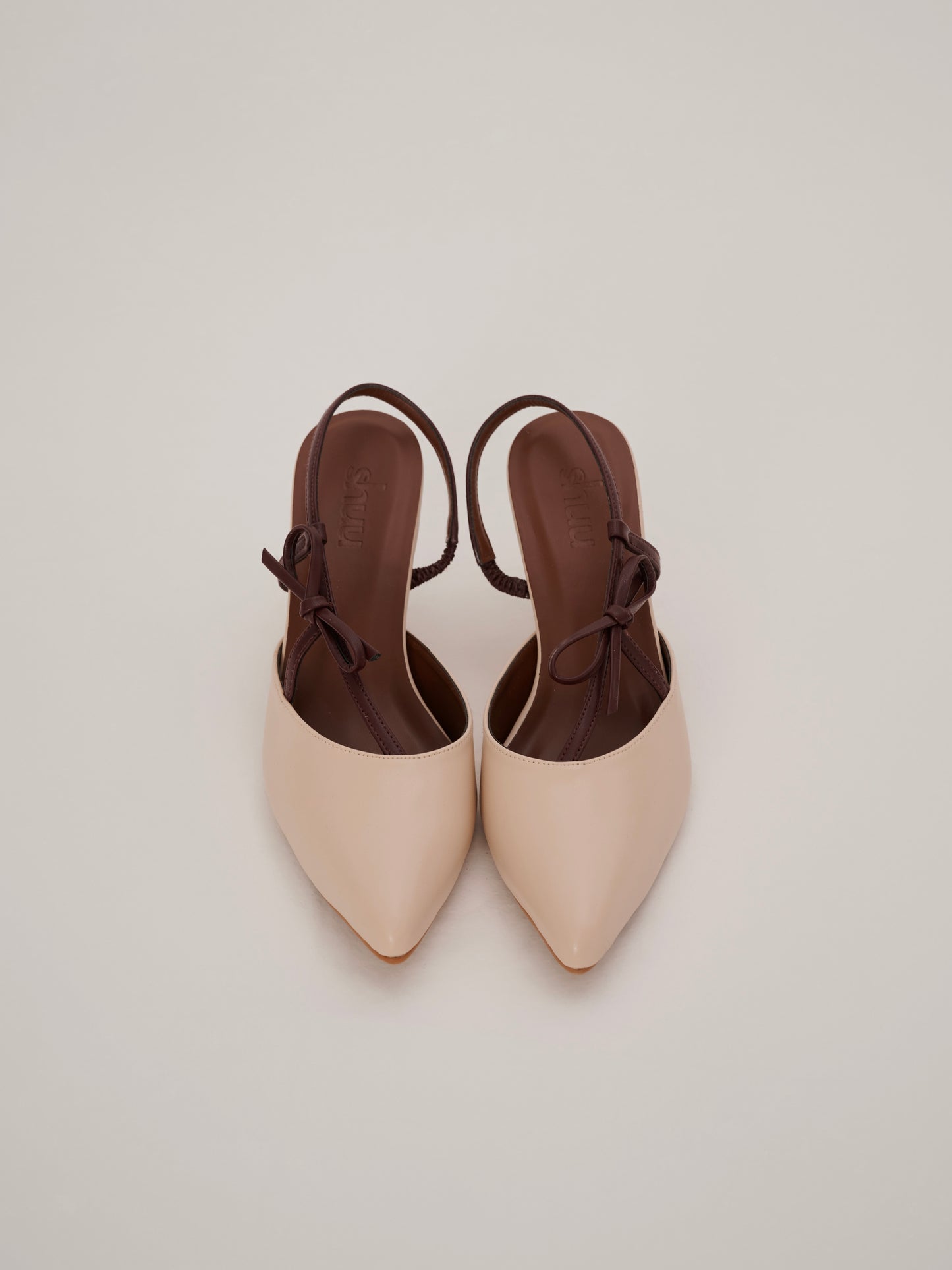 Lucienne Pointy Heels in Almond