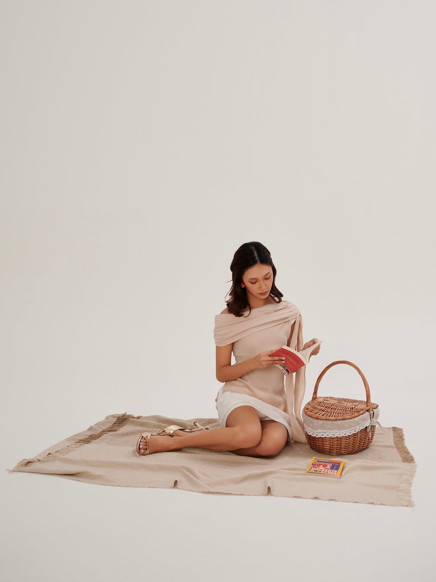 Simone Metallic Heels in Gold