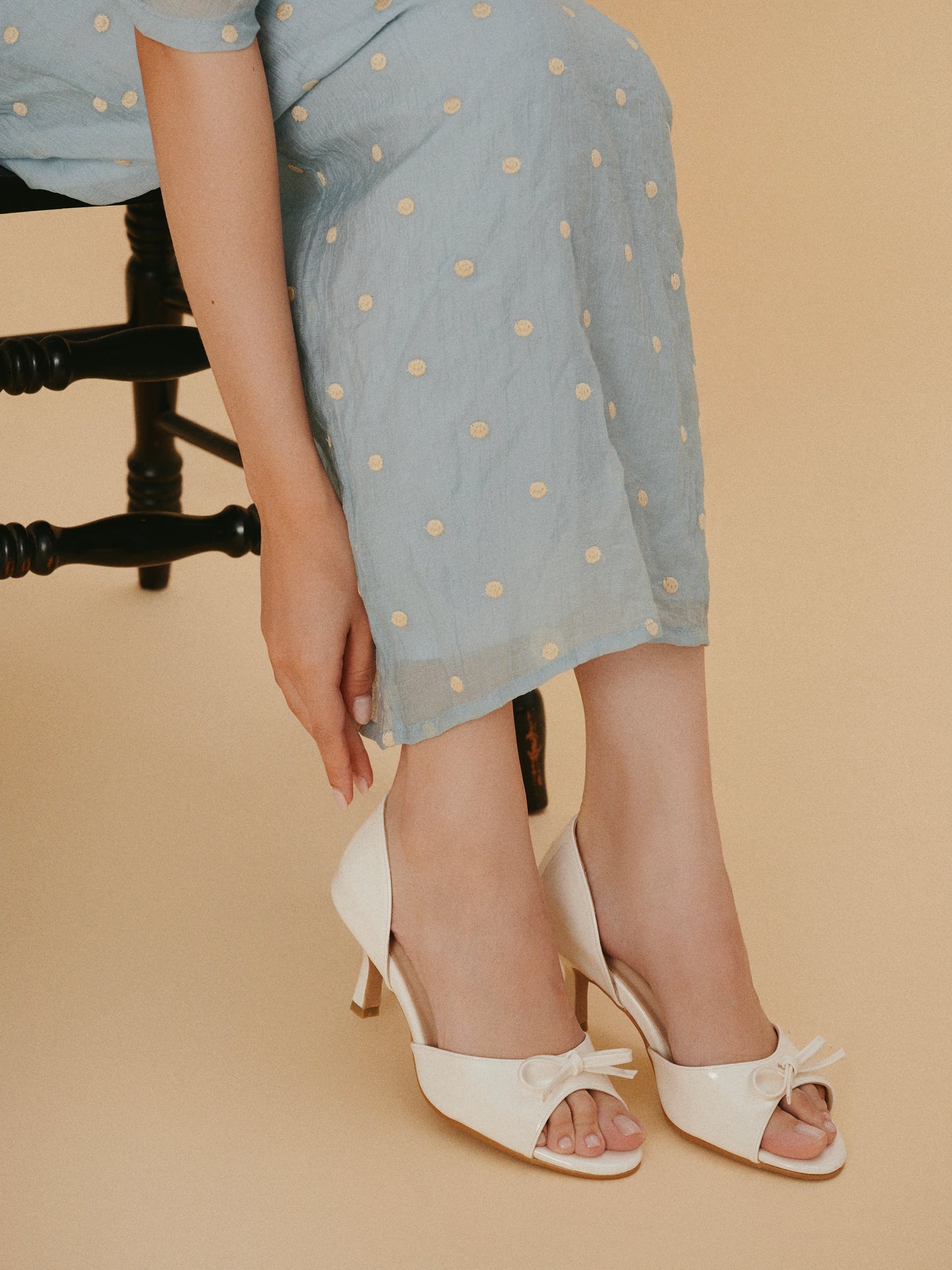 Bianca Heels in Vanilla