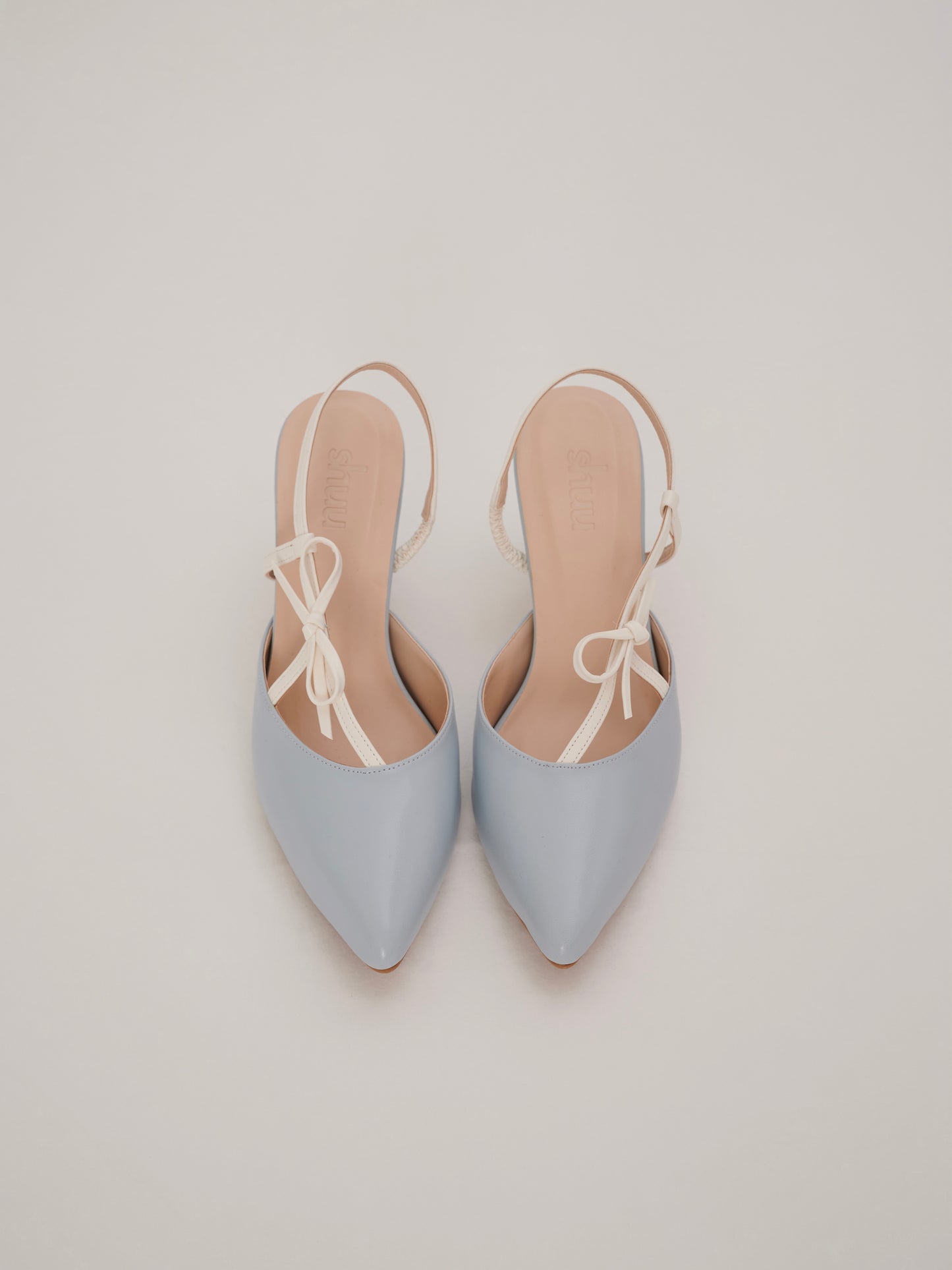 Lucienne Pointy Heels in Sea Salt
