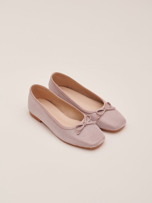 Bebe Glitter Flats in Princess Pink