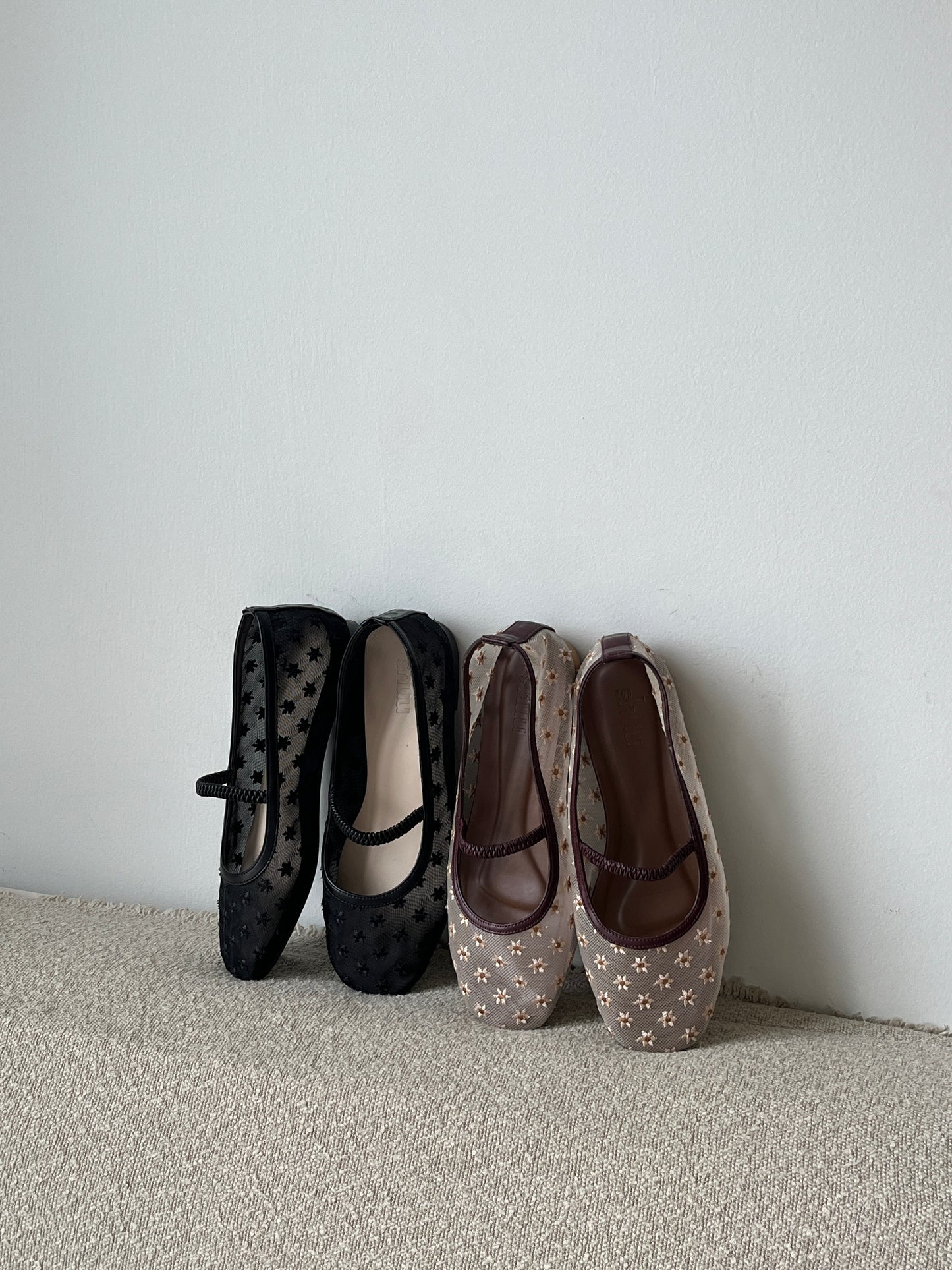 Cosette Flats in Black Petunia