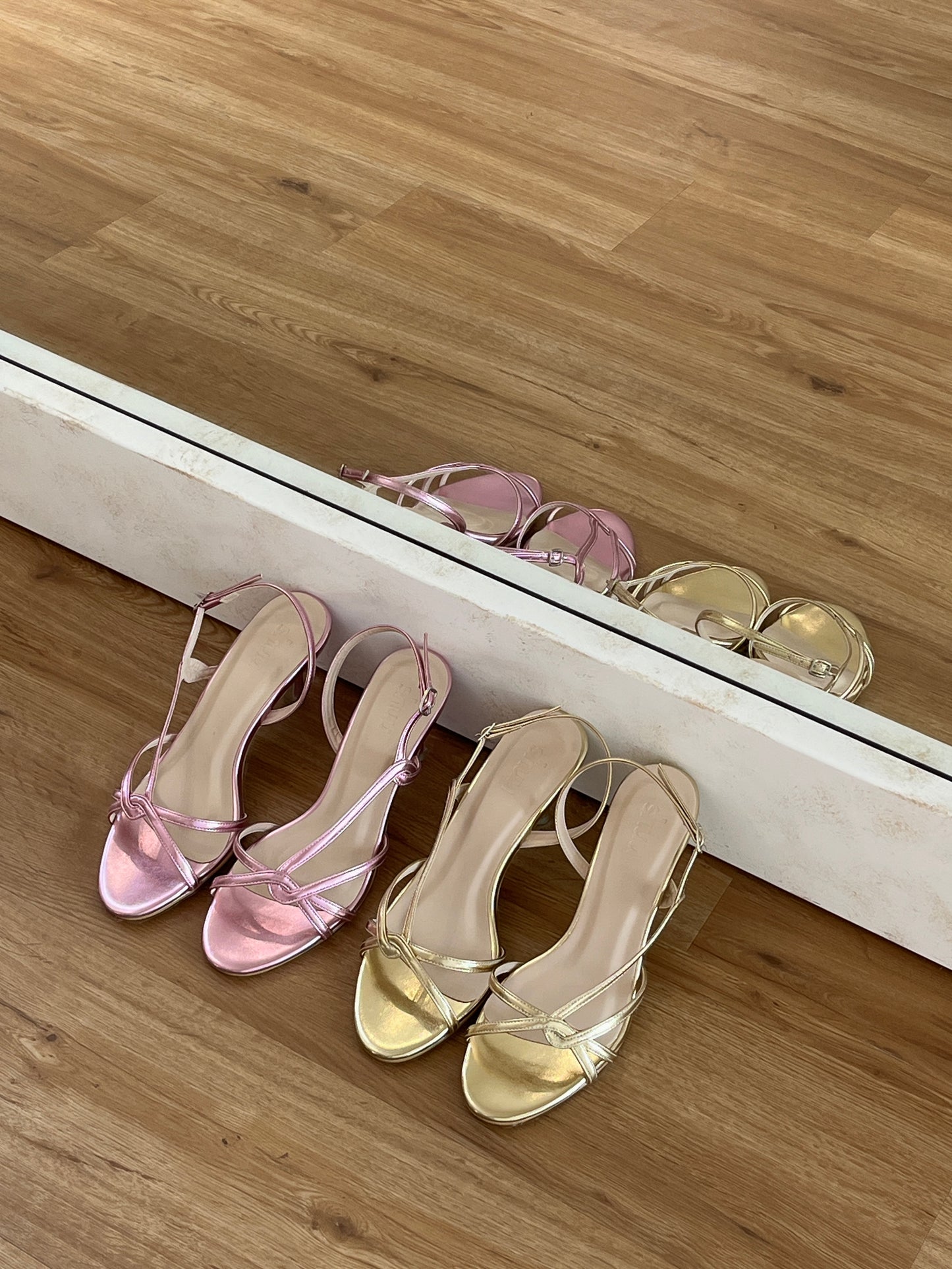 Lexie Metallic Heels in Love