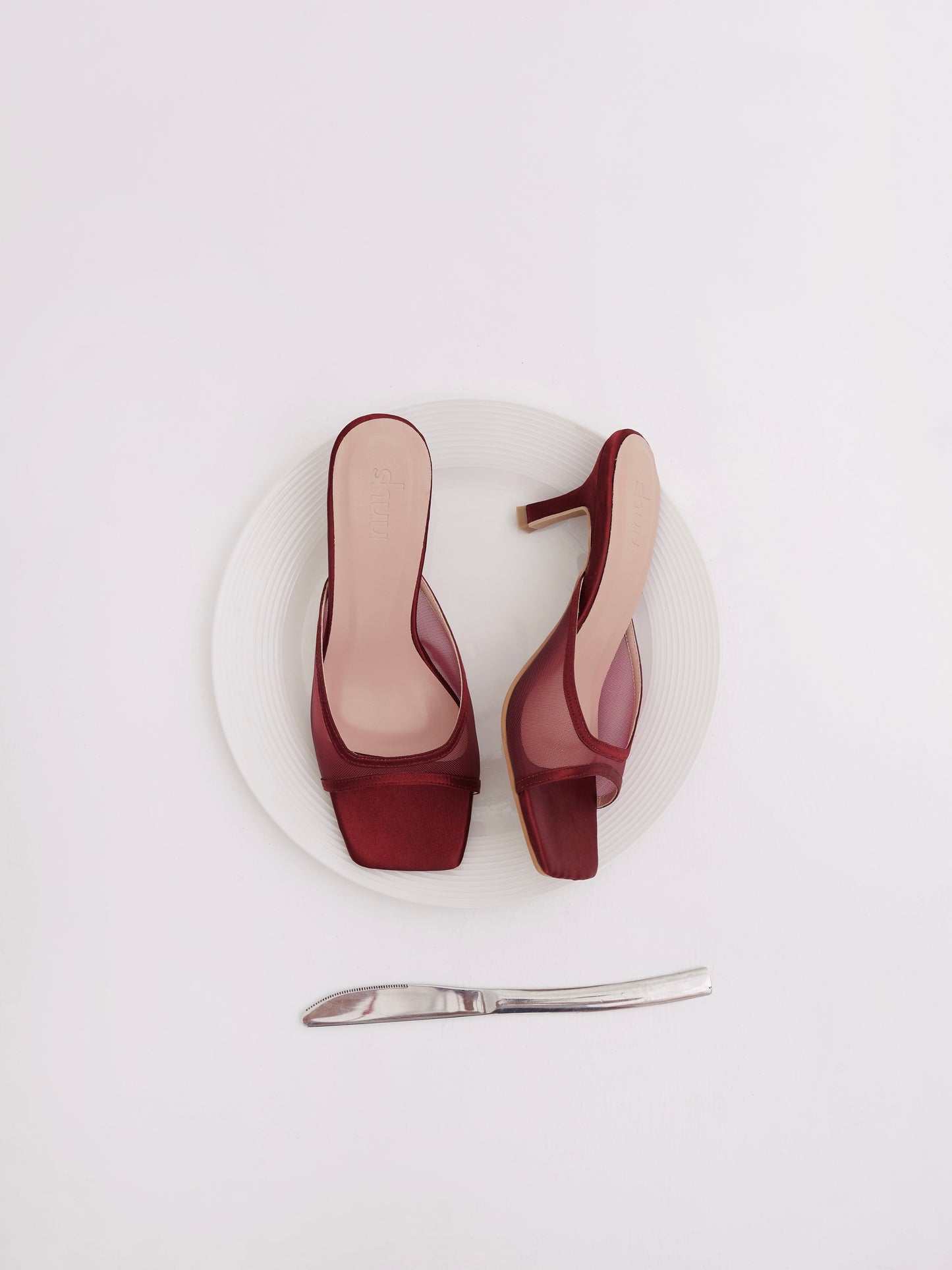 Brigette 2.0 Heels in Cherry