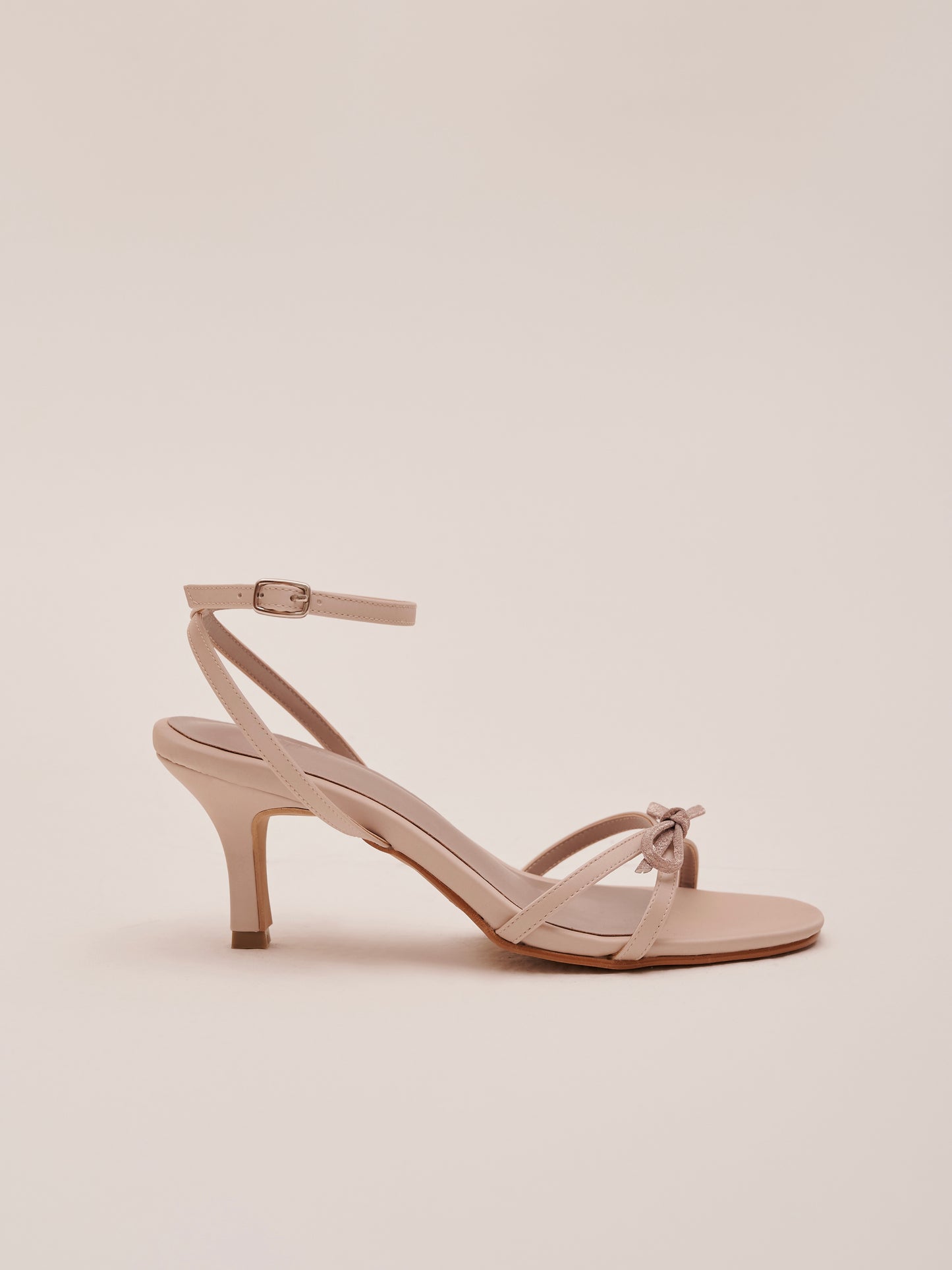 Dottie Strappy Heels in Champagne