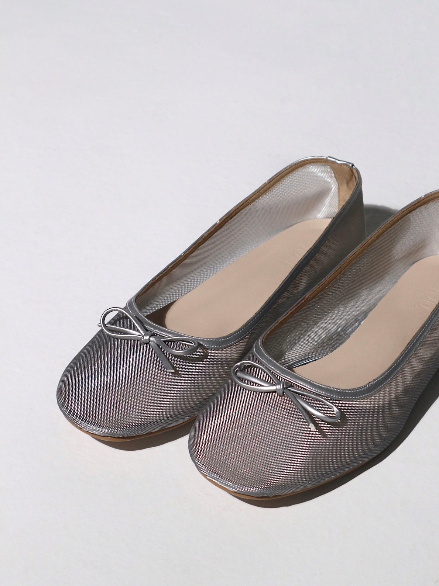 Bebe Mesh Flats in Frosty