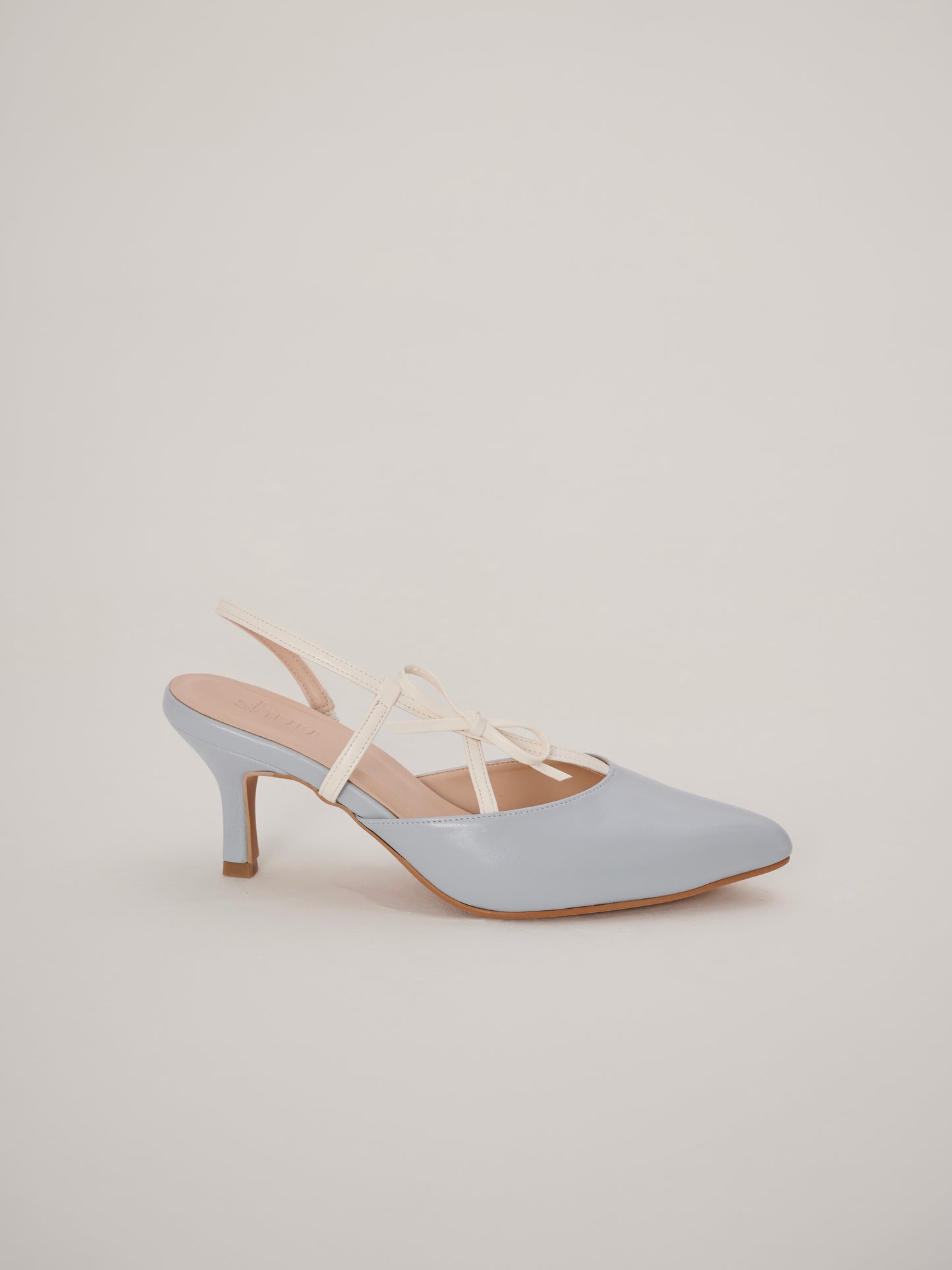 Lucienne Pointy Heels in Sea Salt
