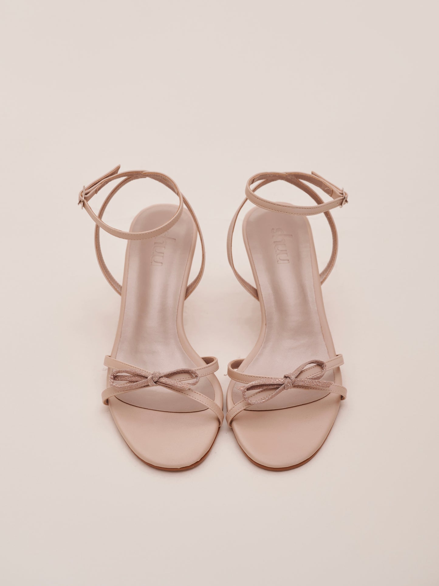 Dottie Strappy Heels in Champagne