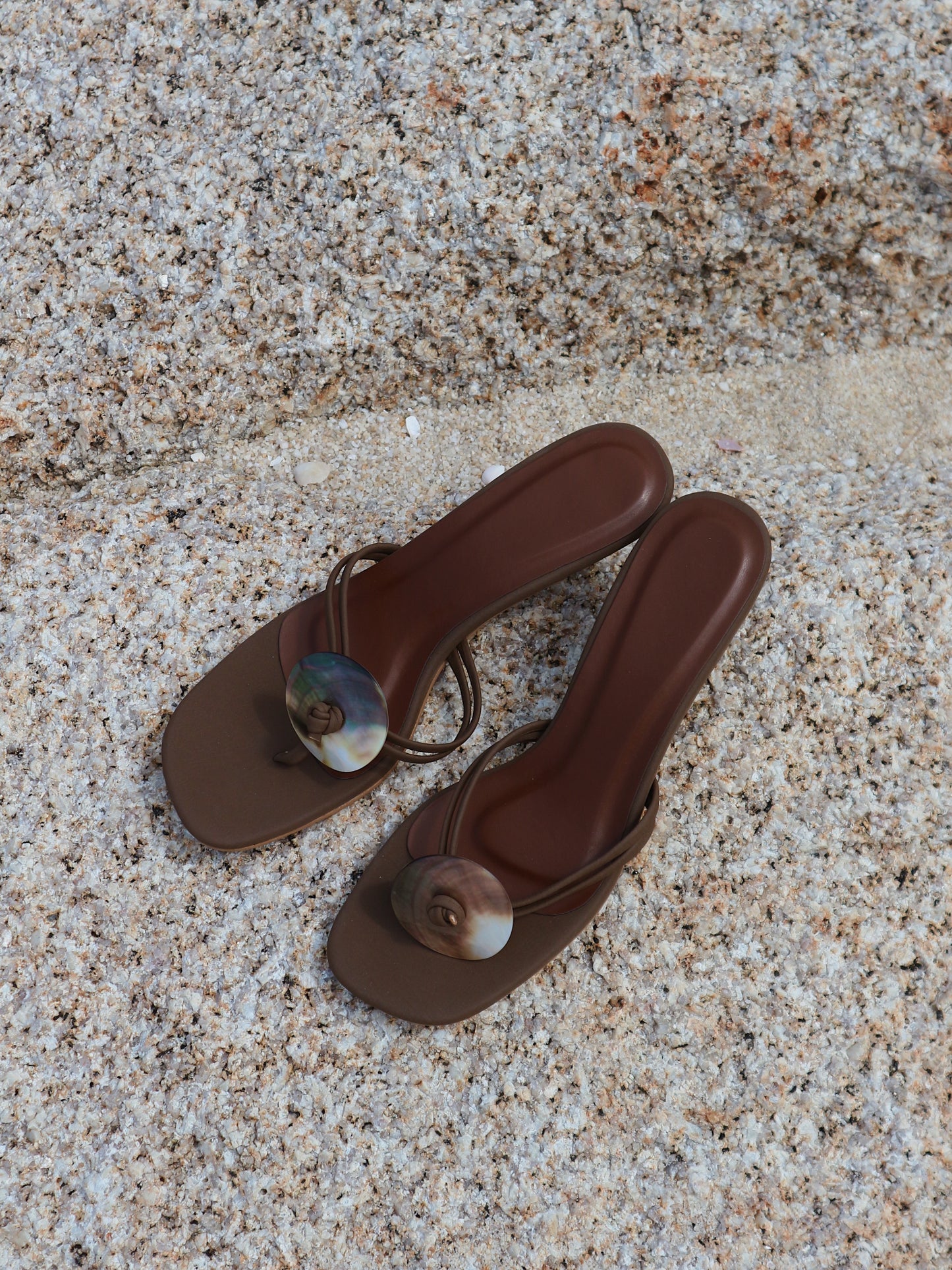Isla Heels in Wood