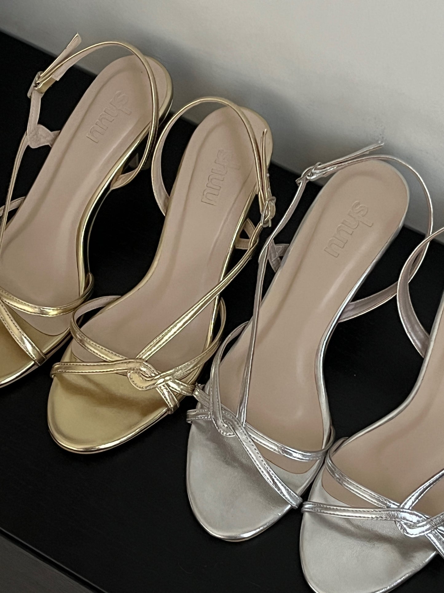 Lexie Metallic Heels in Luck