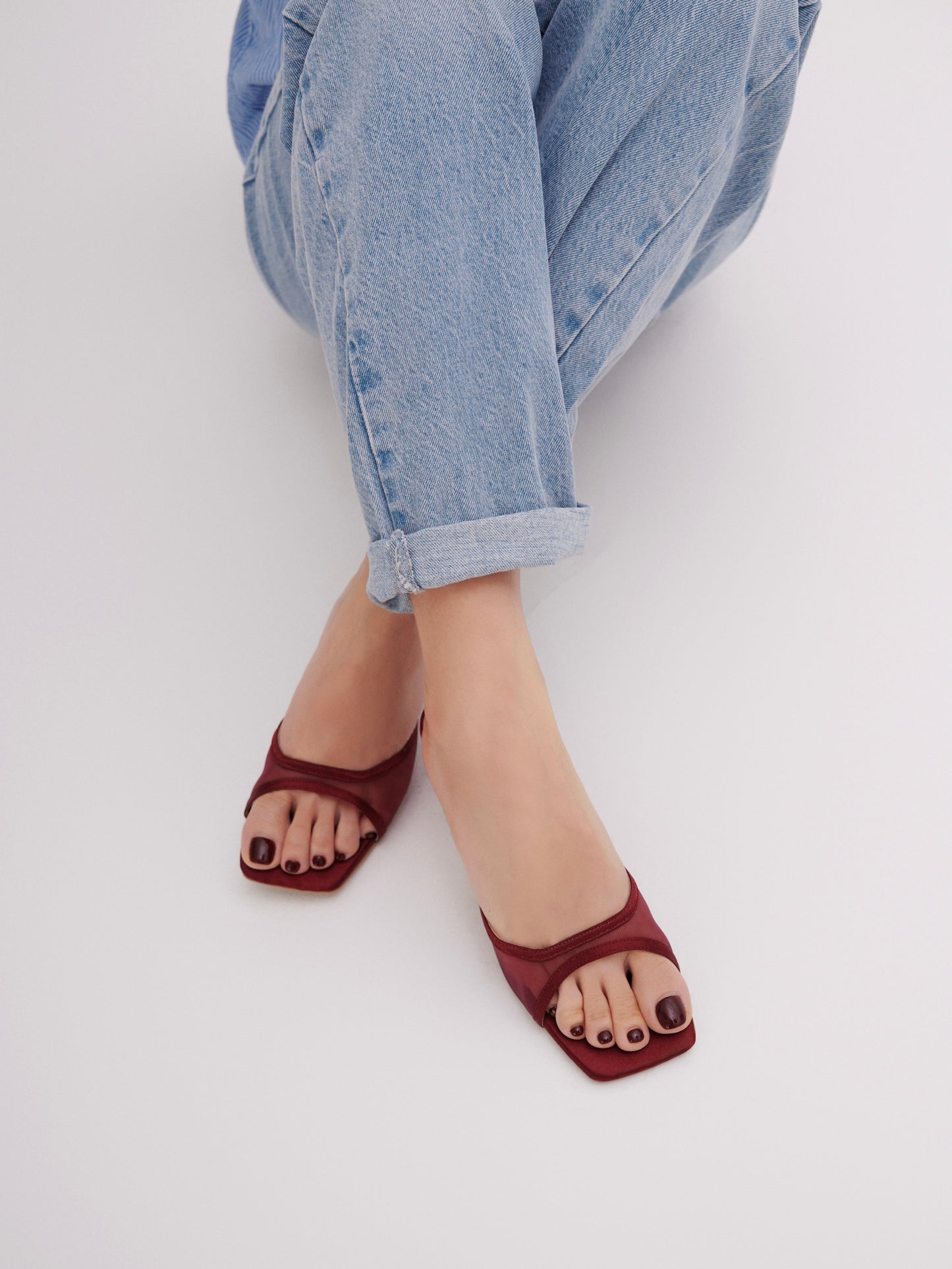 Brigette 2.0 Heels in Cherry