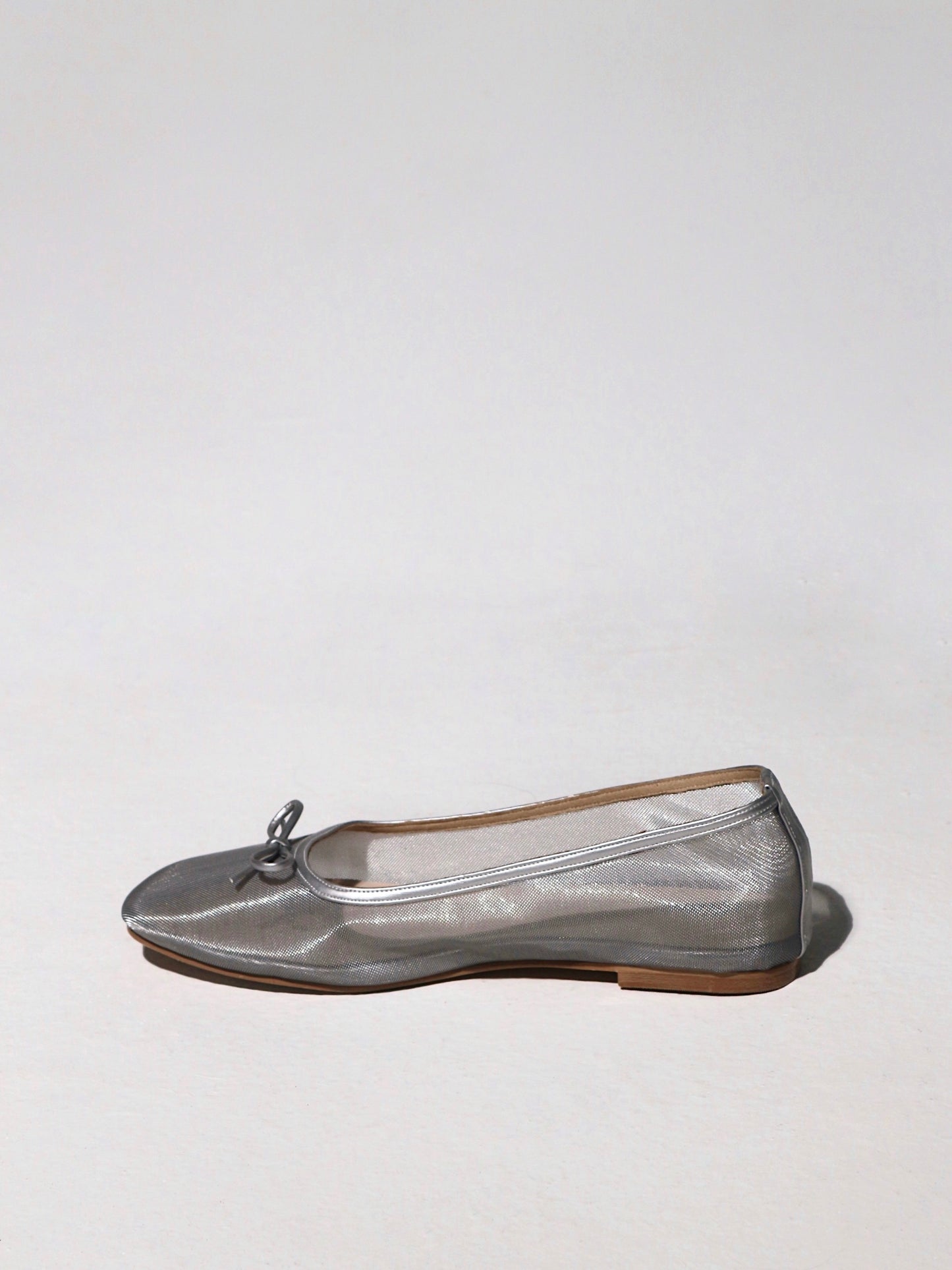 Bebe Mesh Flats in Frosty