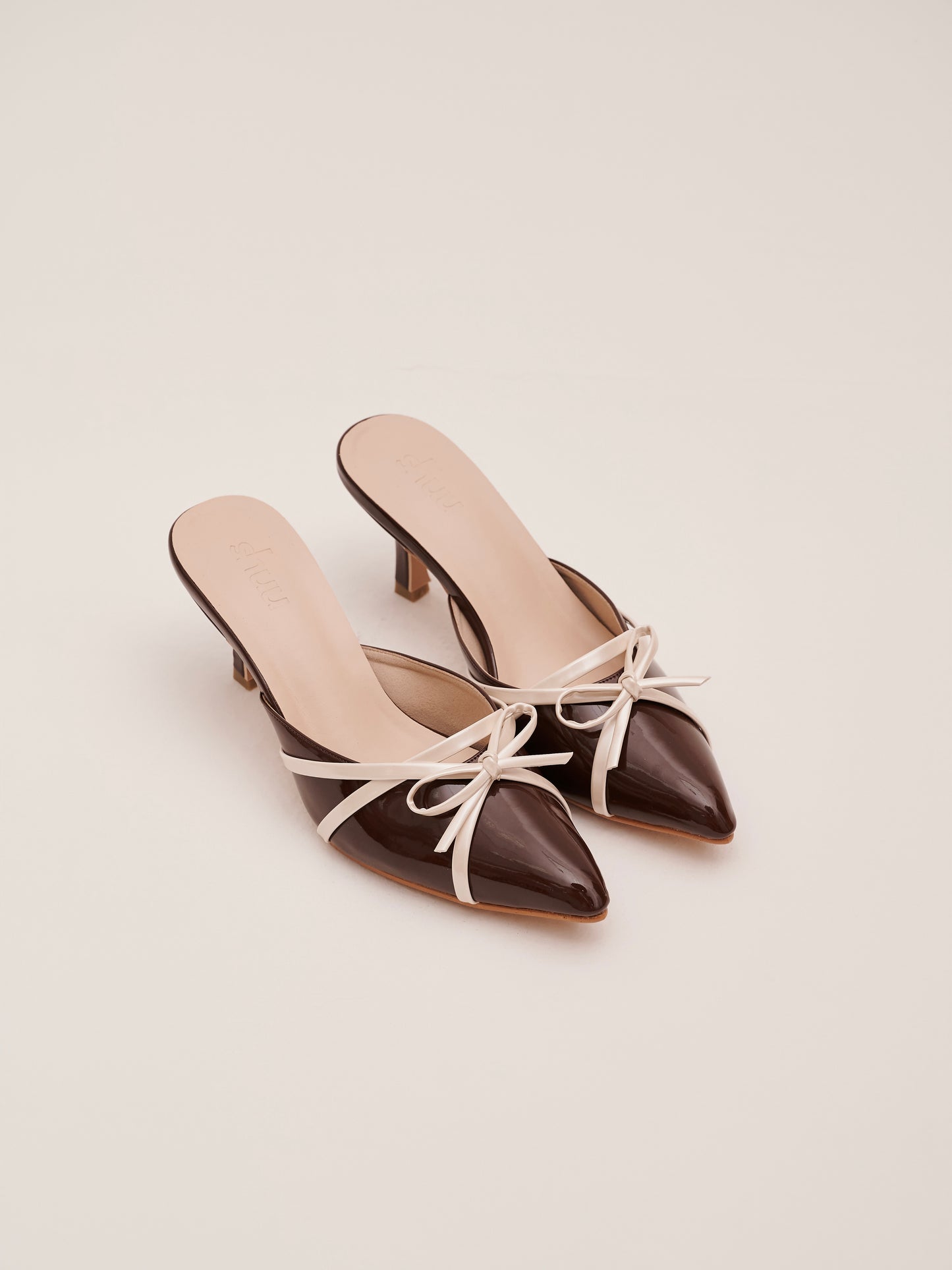 Lucie Pointy Heels in Espresso