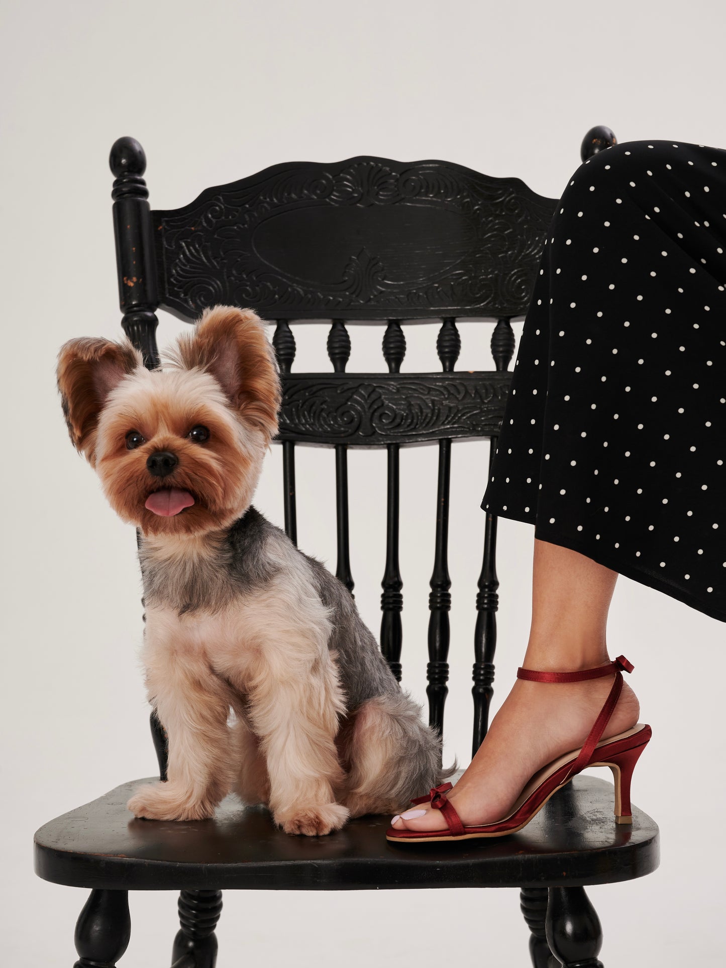 Sophie Strappy Heels in Burgundy