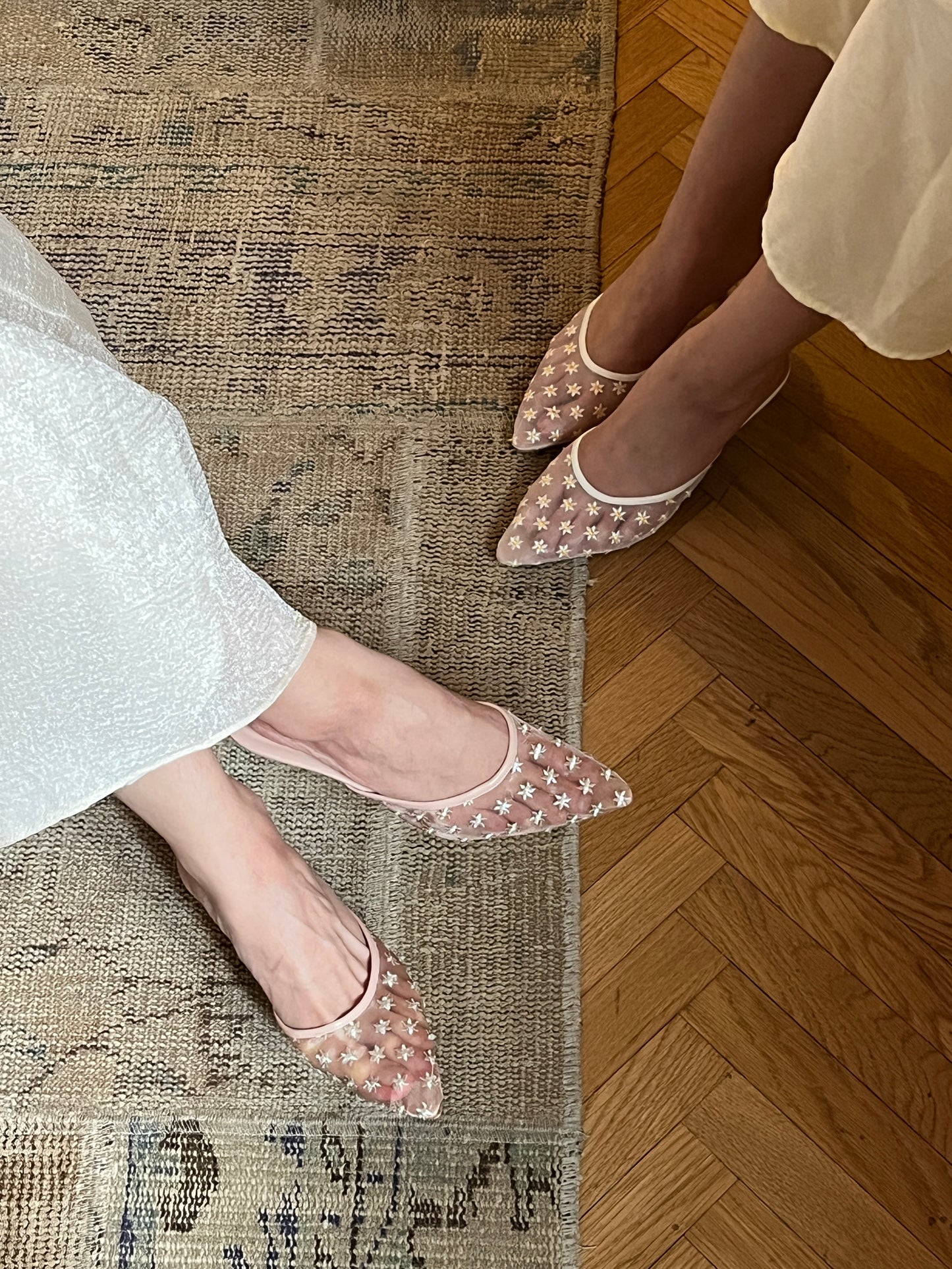 Cosette Heels in Peony