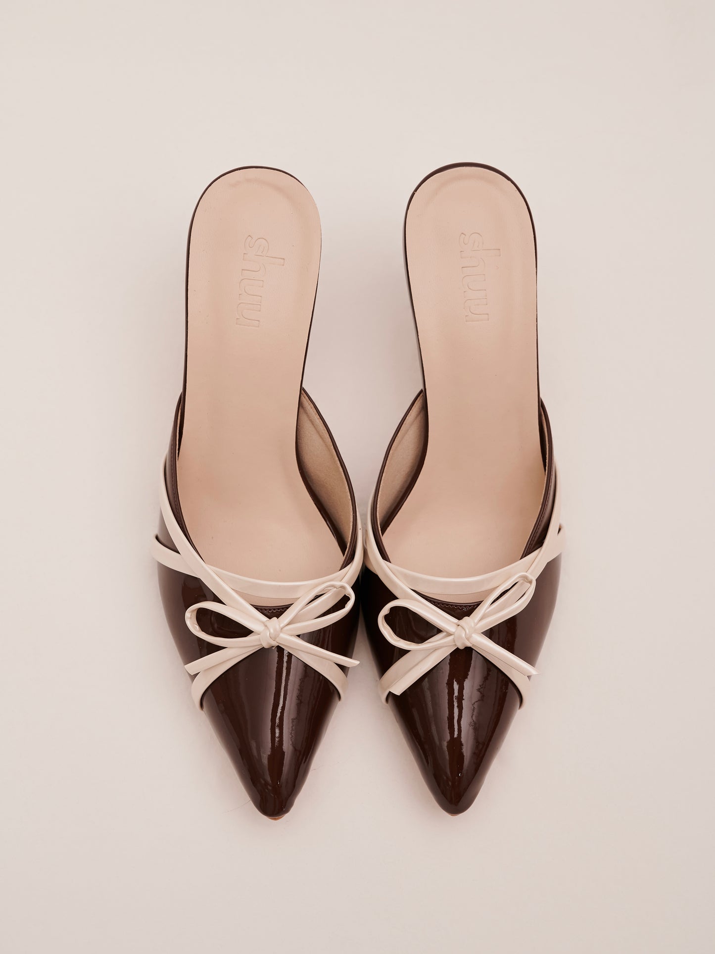 Lucie Pointy Heels in Espresso