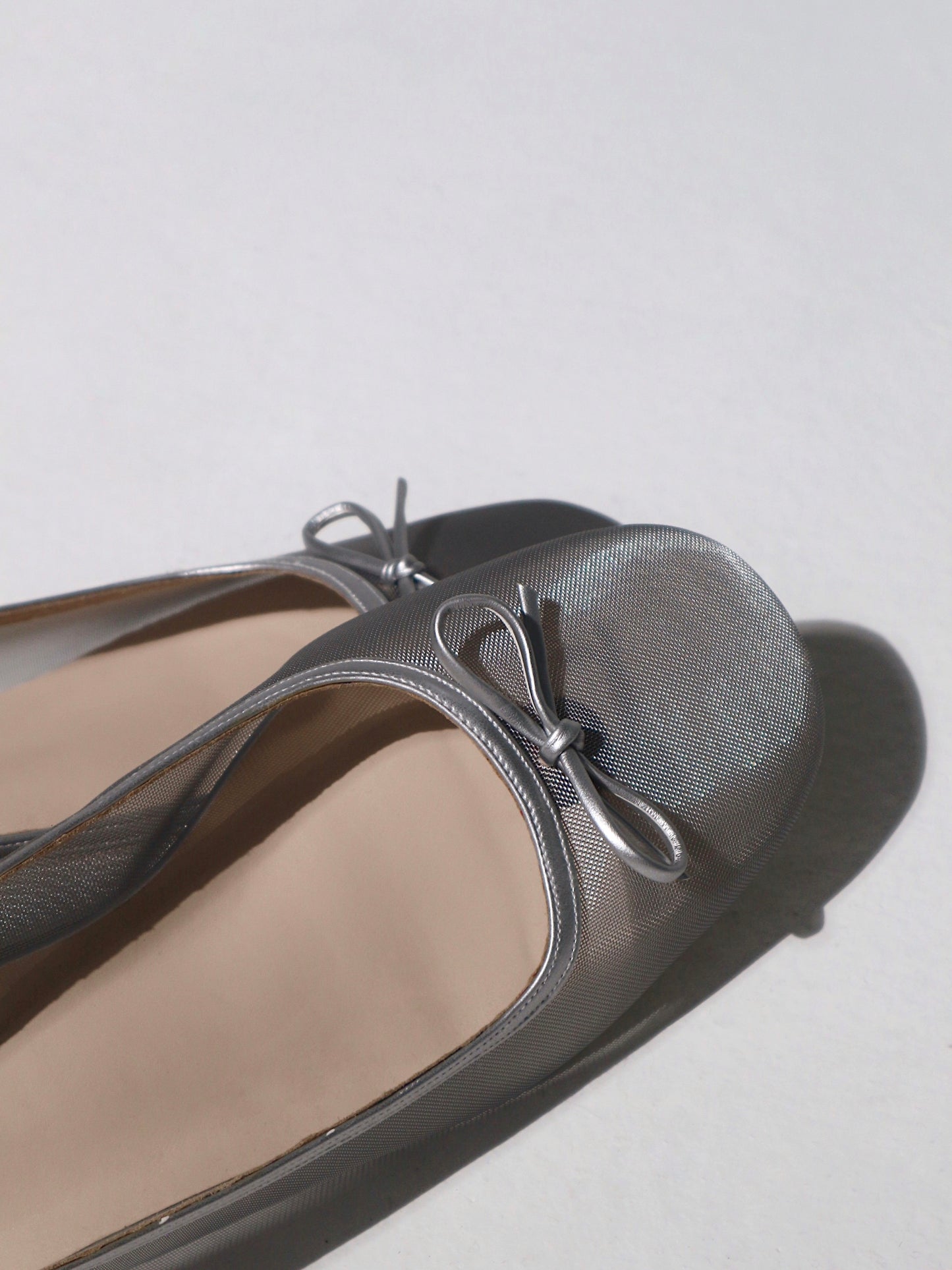 Bebe Mesh Flats in Frosty